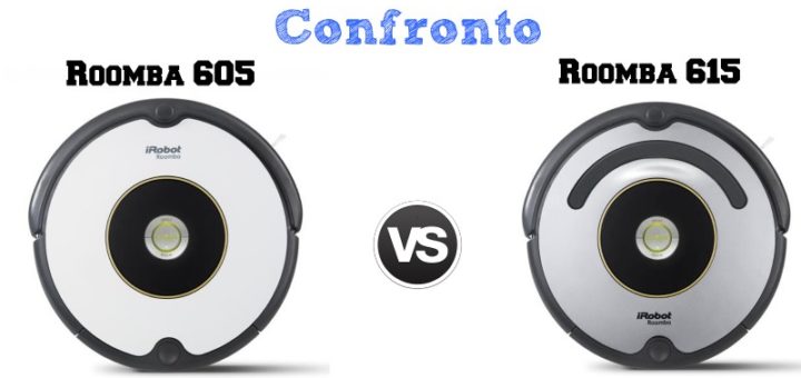Confronto iRobot Roomba 605 e 615